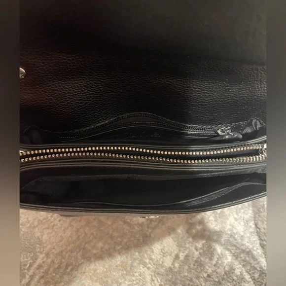 Calvin Klein Top Handle Small Crossbody Purse Handbag Black Bag - Picture 9 of 15